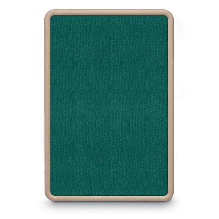 United Visual Products Sliding Door Indoor Enclosed Corkboard, 7 UV9003ACS-BRONZE-BUFF